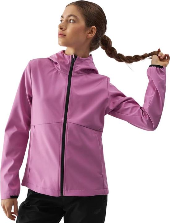 Actual product image 4F Kurtka damska softshell F285 różowa 4FWAW24TSOFF285 54S M