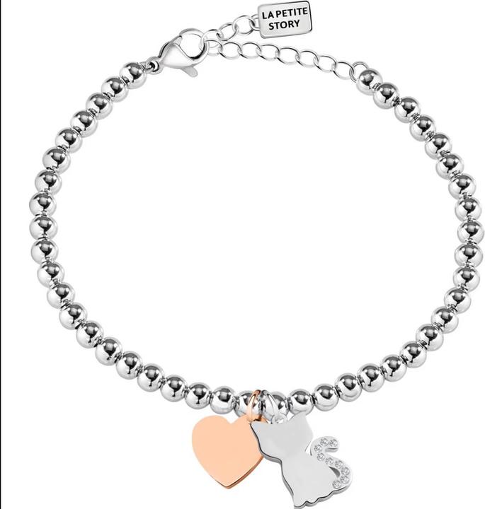 La Petite Story Dog & Kitty Armband (17 cm, Edelstahl)