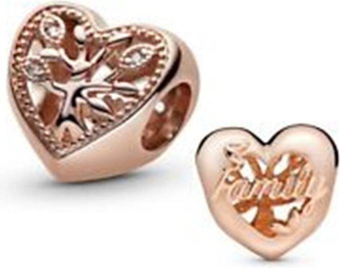 Image du produit Pandora Rose Family Tree Heart (Avec pierre(s), Argent 925, Plaqué or rose)
