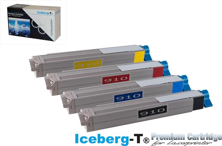 Produktbild Iceberg-T Toner SET OKI C910 Set mit allen vier Farben (M, BK, Y, C)