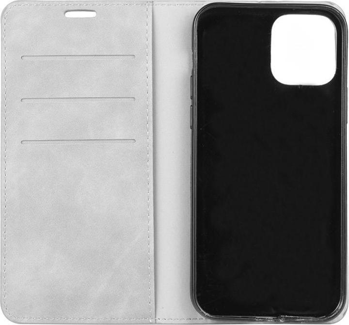 Actual product image Cover-Discount iPhone 12 / 12 Pro - Silky Stand Flip Case Cover grey (Apple iPhone 12, Apple iPhone 12 Pro)