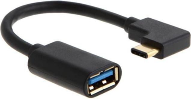 Produktbild MicroConnect Type C angled male to USB3.0 (0.20 m, USB 3.1)