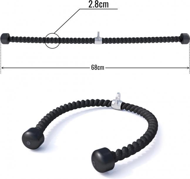 Image du produit Gorilla Sports Corde à triceps en nylon