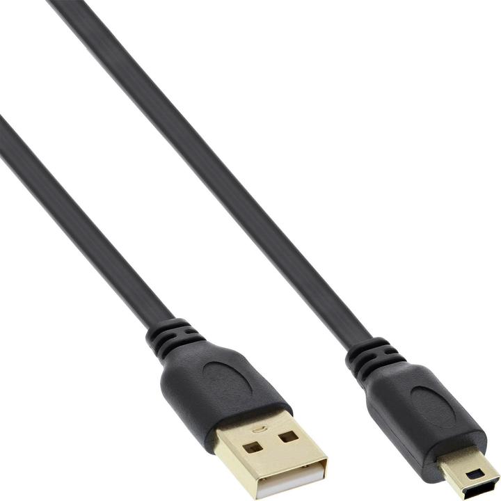 Produktbild InLine Mini-USB 2.0 Kabel USB-A an Mini-B (5 m, USB 2.0)