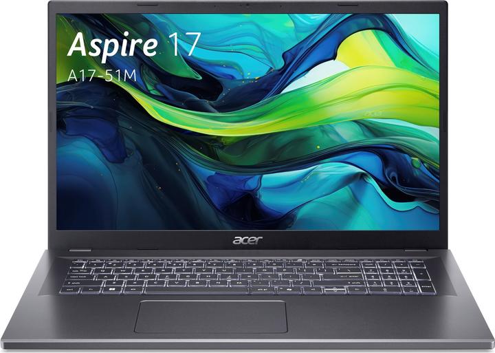 Produktbild Acer Aspire 17 A17-51M-5816 17,3" FHD Core i5-1334U 16GB/512GB SSD Win11 (17.28", Intel Core i5-1334U, 512 GB, DE)
