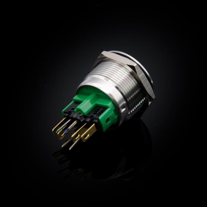 Immagine prodotto Purecrea Pulsante da 22 mm con illuminazione RGB 5V - acciaio inox