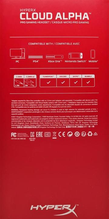 Image du produit HyperX Cloud Alpha (Filaire)