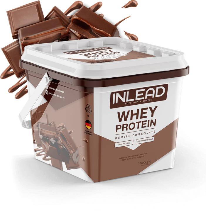 Produktbild Inlead Whey Protein - 1000g (Double Chocolate, 1 Stk., 1000 g)