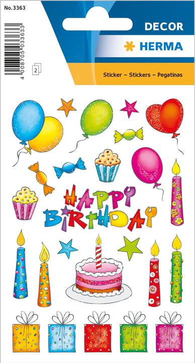 Produktbild HERMA Sticker Geburtstag
