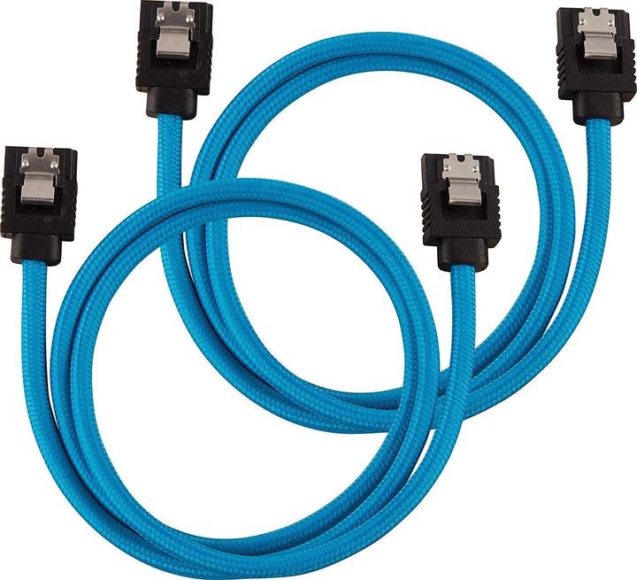 Actual product image Corsair Sheathed premium SATA cable