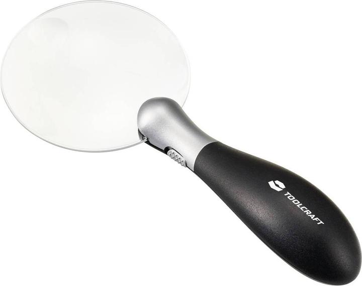 Image du produit Toolcraft TO-8997036 Loupe à main avec éclairage LED Facteur d'agrandissement : 3 x, 5 x