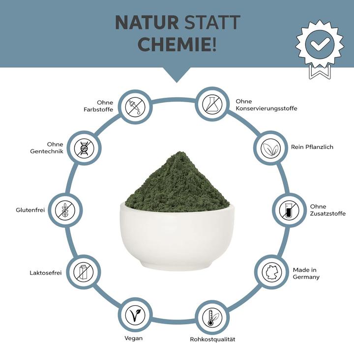 Image du produit Eltabia Poudre de spiruline bio | Qualité crudité premium (Poudre, 100 g)