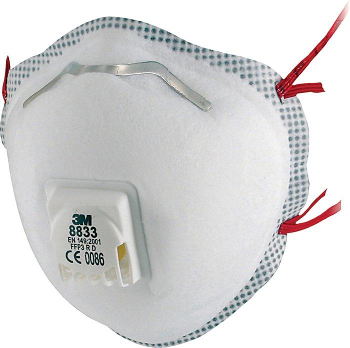 Productafbeelding 3M Stofmasker 8833SV FFP3 / V R D met uitademventiel (FFP3, 5 x)
