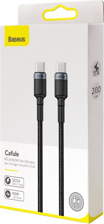 Actual product image Baseus Cafule (2 m, USB 2.0, 100 W)