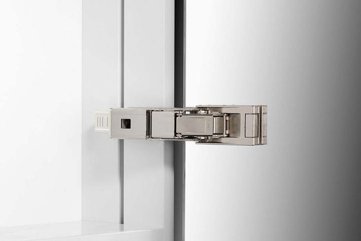 Produktbild Schneider LOWLINE Basic LED Lichtspiegelschrank, 1 Tür, Anschlag wechselbar, offenes Fach unten, 60