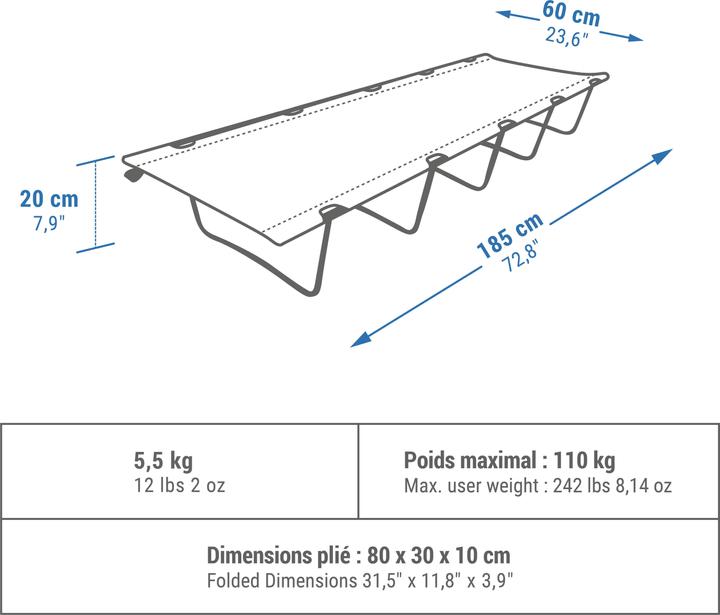 Immagine prodotto Quechua Camp Bed Basic