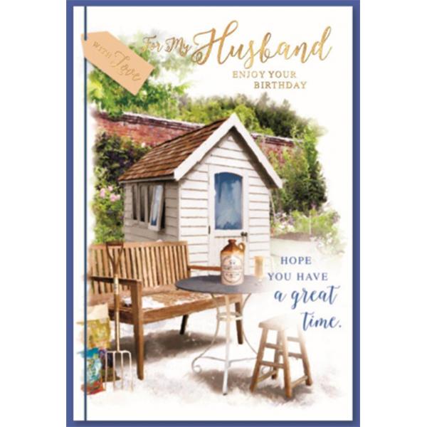 Actual product image Simon Elvin To My Husband Traditional Greetings Card (Pack of 6) (6 pcs.)