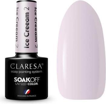 Immagine prodotto Claresa Smalto UV Gelato 5ml - Confezione da 2 (Rosa, Smalto)
