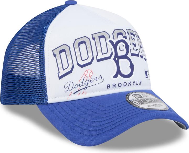 Actual product image New Era A-Frame Mesh Trucker Cap - RETRO Los Angeles Dodgers