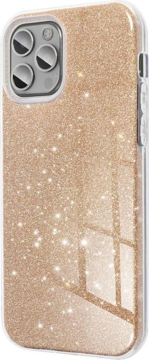 Produktbild König Design Handyhülle für Samsung Galaxy A20e Schutzcase Cover Bumper Schale Glitzer Gold (Samsung Galaxy A20e)