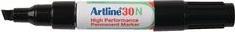 Actual product image Artline 30N Permanent marker Medium Wedge tip 2.0 - 5.0 mm Blue Refillable (Black, 5 mm, 12 x)