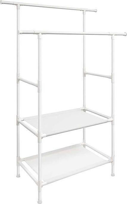 Actual product image Songmics Clothes rack RDR02WT white metal 114.0 x 139.0 / 171.0 cm