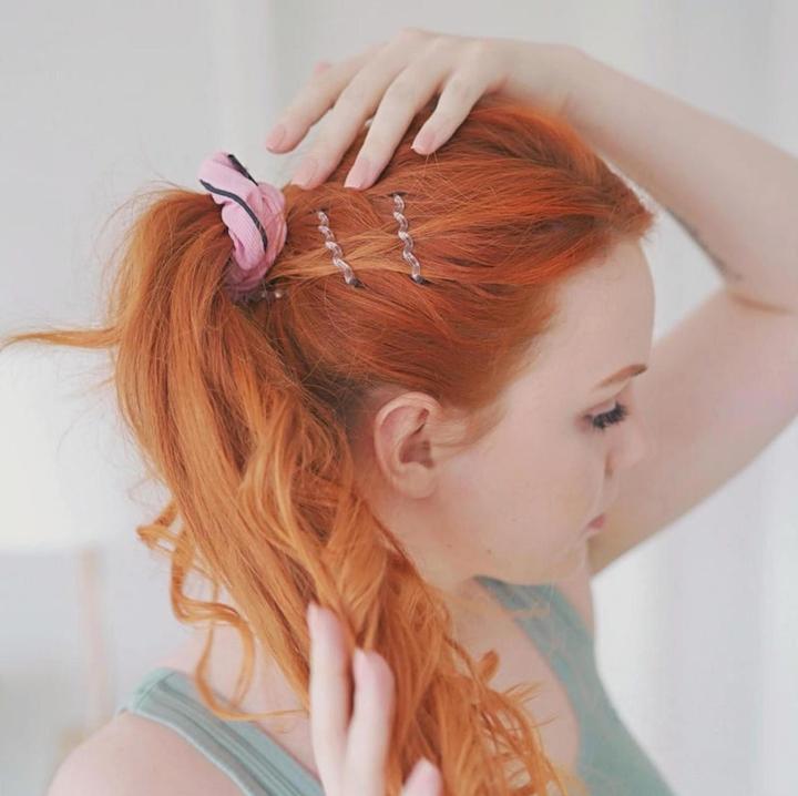 Actual product image Invisibobble Hair Tie Sport Sprunchie, Pink Mantra, 1 pc (Hair tie)