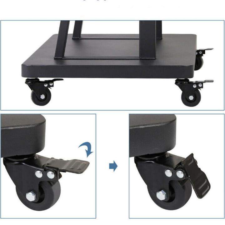 Image du produit Hermex Pied TV universel avec roulettes (Universel, 82", 65 kg)