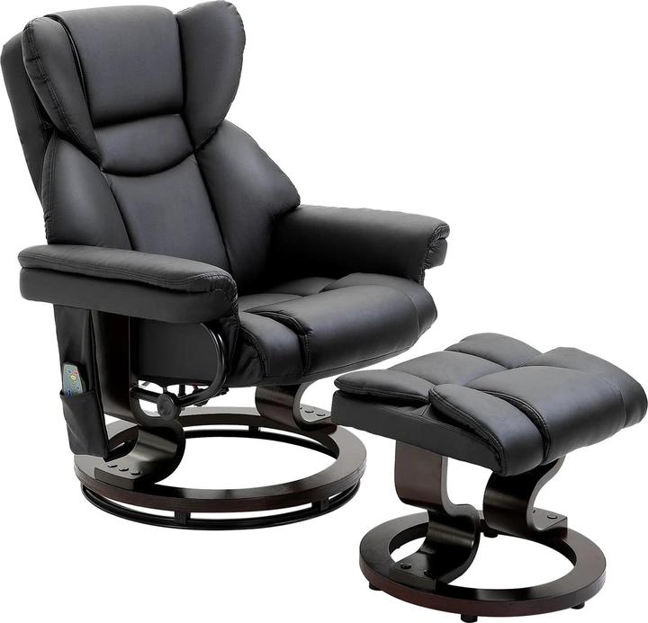 Homcom Fauteuil de massage avec fonction de couchage