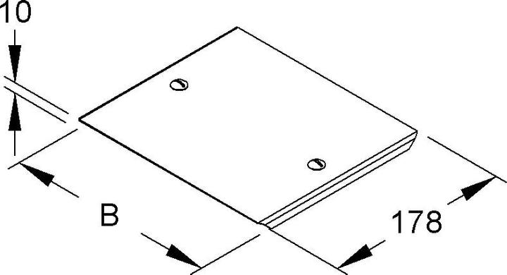 Actual product image Niedax Moulded part cover RFSDDV 60.500 (Cable hole)