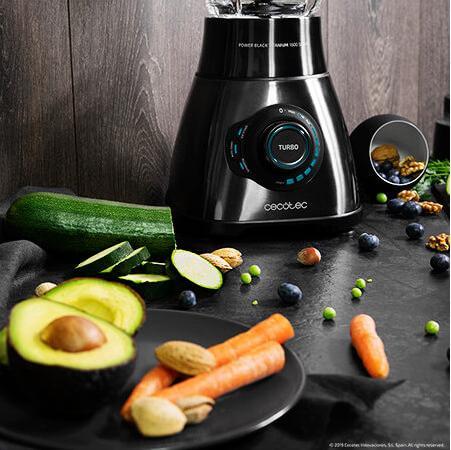 Actual product image Cecotec Mixeur Blender compatible Power Black Titanium 1800 Smart (1800 W)