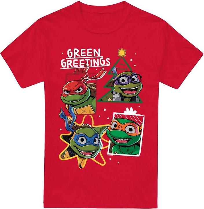 Produktbild Teenage Mutant NT Green Greetings TShirt weihnachtliches Design (3XL)