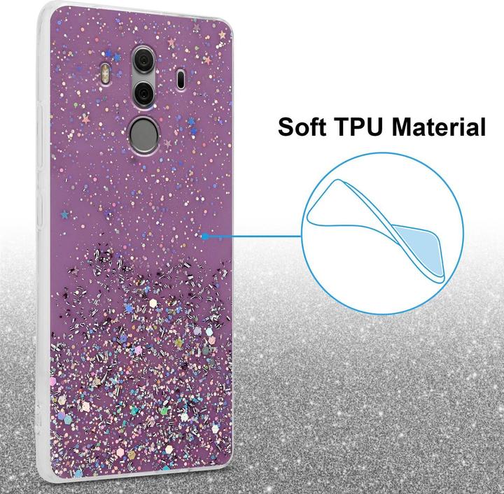 Image du produit Cadorabo Couverture TPU paillettes scintillantes (Mate 10 Pro)