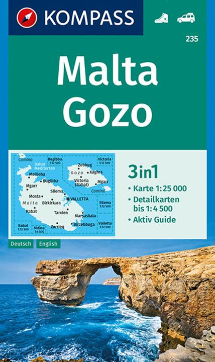 Produktbild Kompass Karte Malta, Gozo