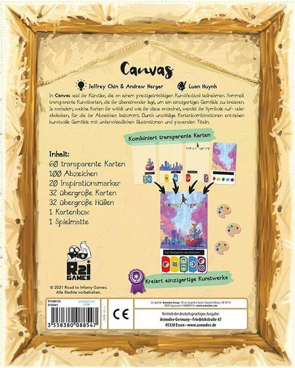 Produktbild Asmodée RTID0001 - Canvas - Mal-/Kartenspiel, 1-5 Spieler, ab 14 Jahren (DE-Ausgabe) (Deutsch)