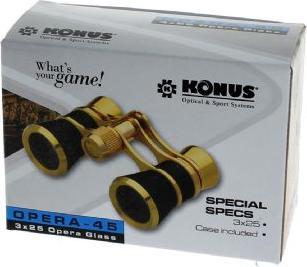 Immagine prodotto Konus Occhiali Opera-45 3x25 Nero/Oro