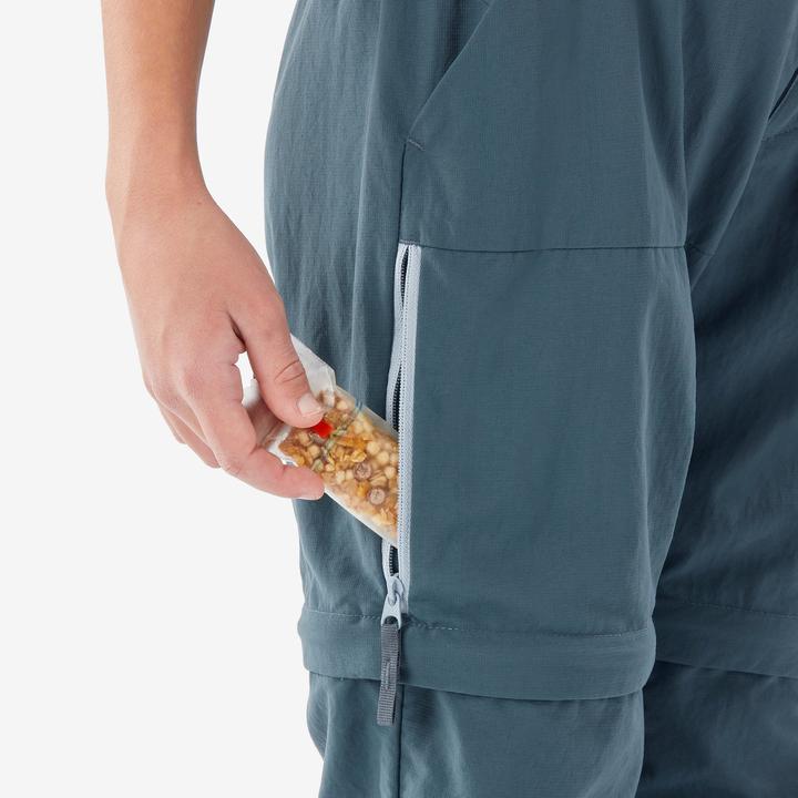 Actual product image Quechua Zip-Off-Hose Kinder Gr. 123–172 Wandern - MH500 blau