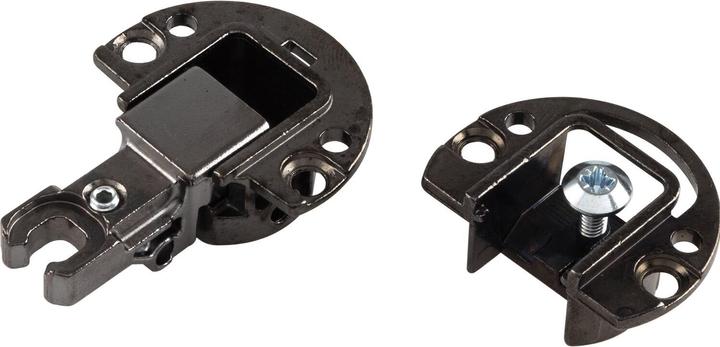 Italiana Ferramenta KIMANA SKIN flap hinge, 3-part, zamak black nickel-coloured (1 pcs.)