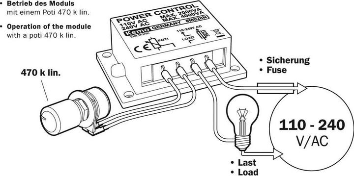 Immagine prodotto Kemo Modulo regolatore di potenza M028N