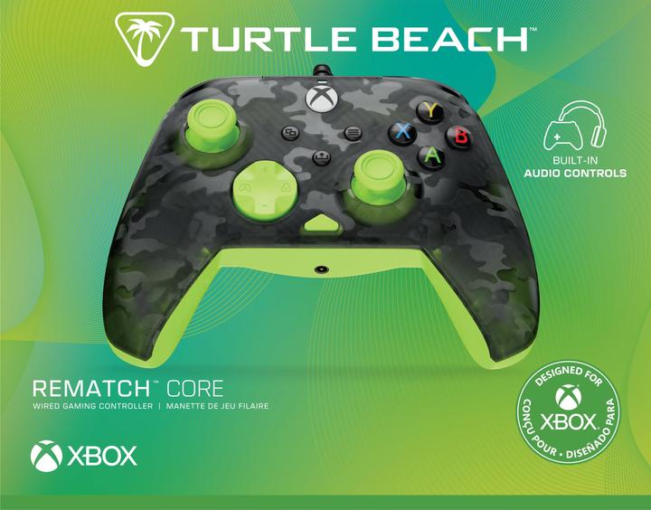 Image du produit Turtle Beach Rematch Core Wired Controller · XB · Ghost Camo Black & Yellow (Xbox One S, Windows, Xbox Series X)