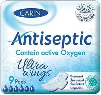 Actual product image GoForm Carin - Antiseptic Ultra Wings ultra-thin pads with wings 9pcs (9 x)