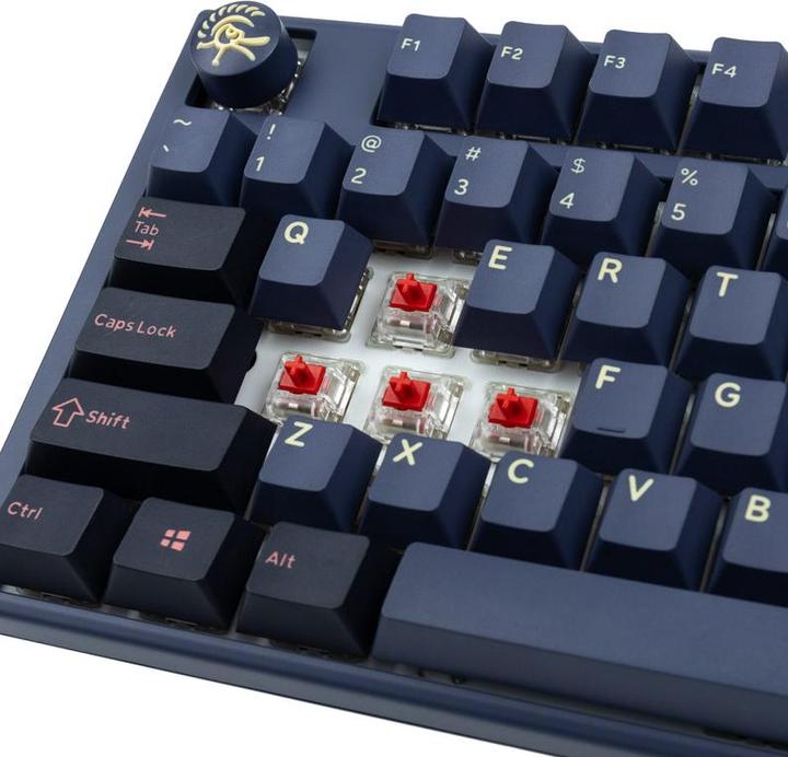Produktbild Ducky One 3 Cosmic Blue Gaming Tastatur, RGB LED - MX-Red (US) (US, Kabelgebunden)