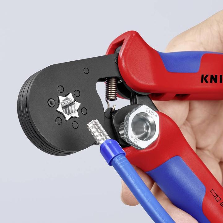 Actual product image Knipex Self-Adjusting Crimping Pliers for wire ferrules (180 mm)