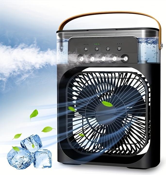 Actual product image PhoneLook USB Ventilator mit Nebelfunktion, multifunktional, 6 einstellbare Sprühmodi und Aromadiffusor