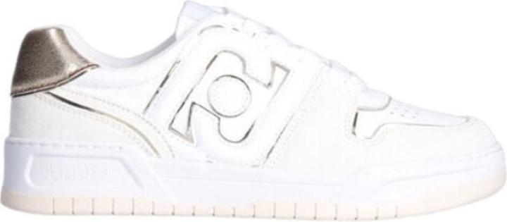 Liu Jo Ladies lernen Baseball -Turnschuhe - Weisses Licht Gold - Grösse 37 (37)