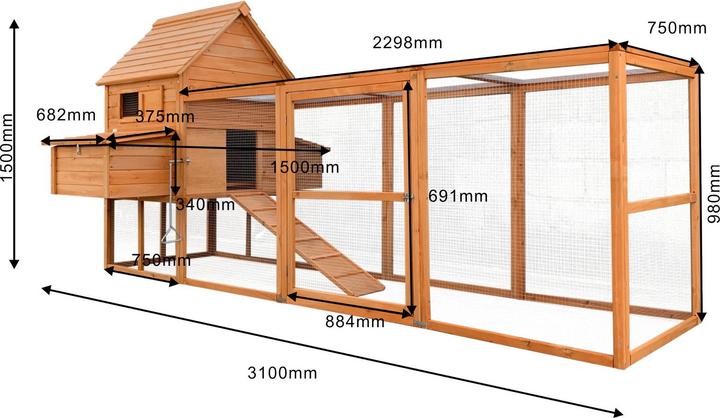 Produktbild Wiltec Hühnerstall