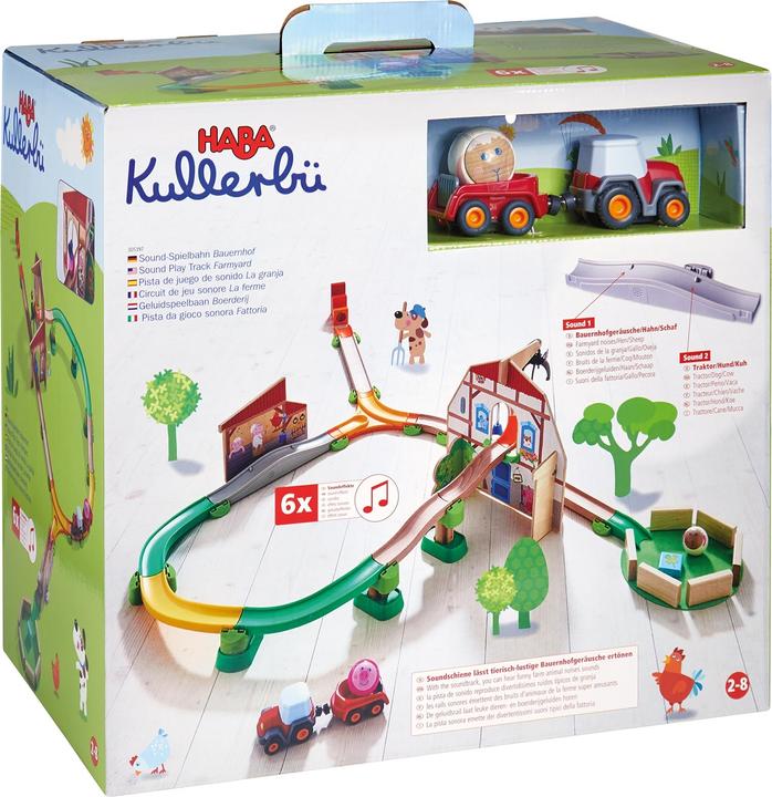 Actual product image Haba Kullerbü sound play train farm