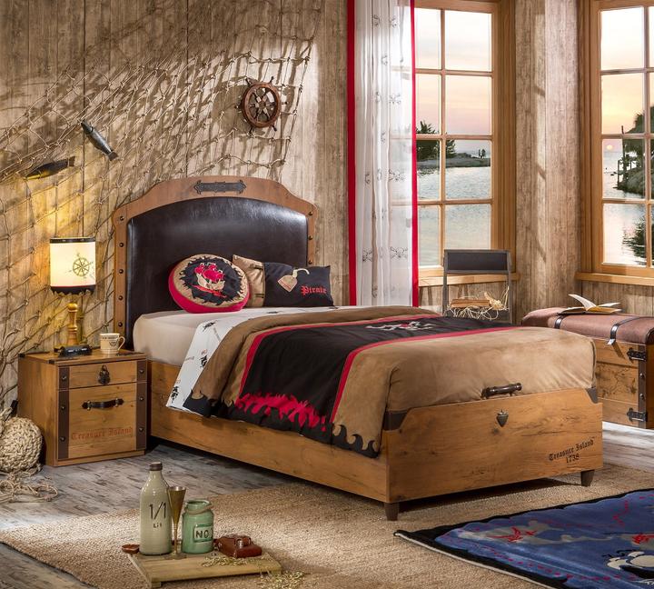 Image du produit Cilek Lit Pirate avec espace de rangement 100x200cm (100 x 200 cm)