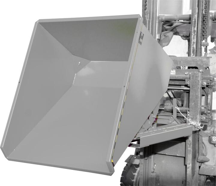 Produktbild eurokraft pro Mini-Kippbehälter für Späne, Volumen 0,225 m³, grau RAL 7005 (225 l)