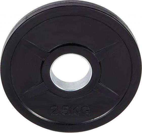 Actual product image Fitcom Rubberised Olympia weight plate (1 x 2.5 kg)